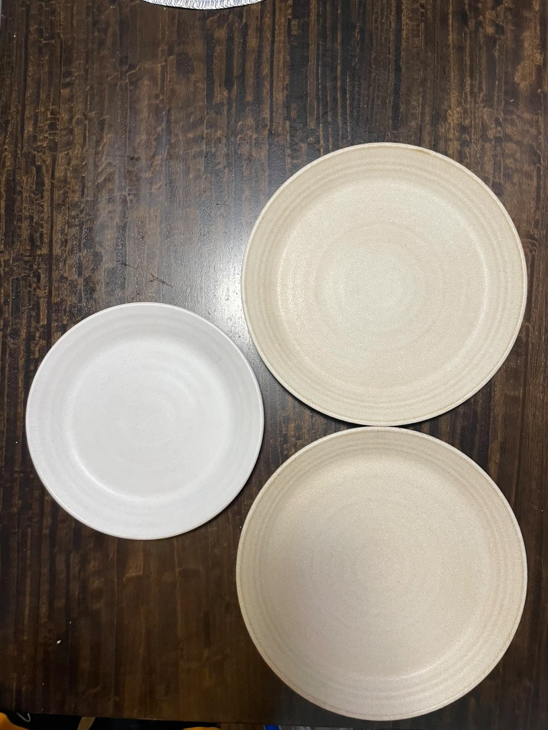 Set of 3 Stoneware Plates