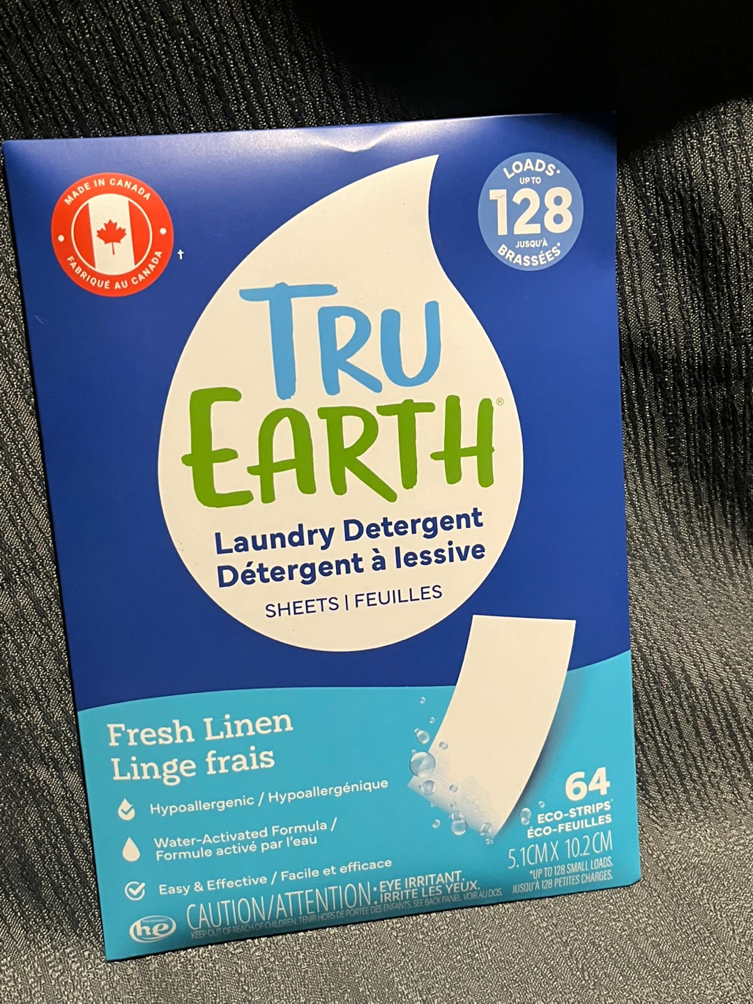 Tru Earth Fresh Linen Laundry Detergent Eco-Strips - 64 Sheets