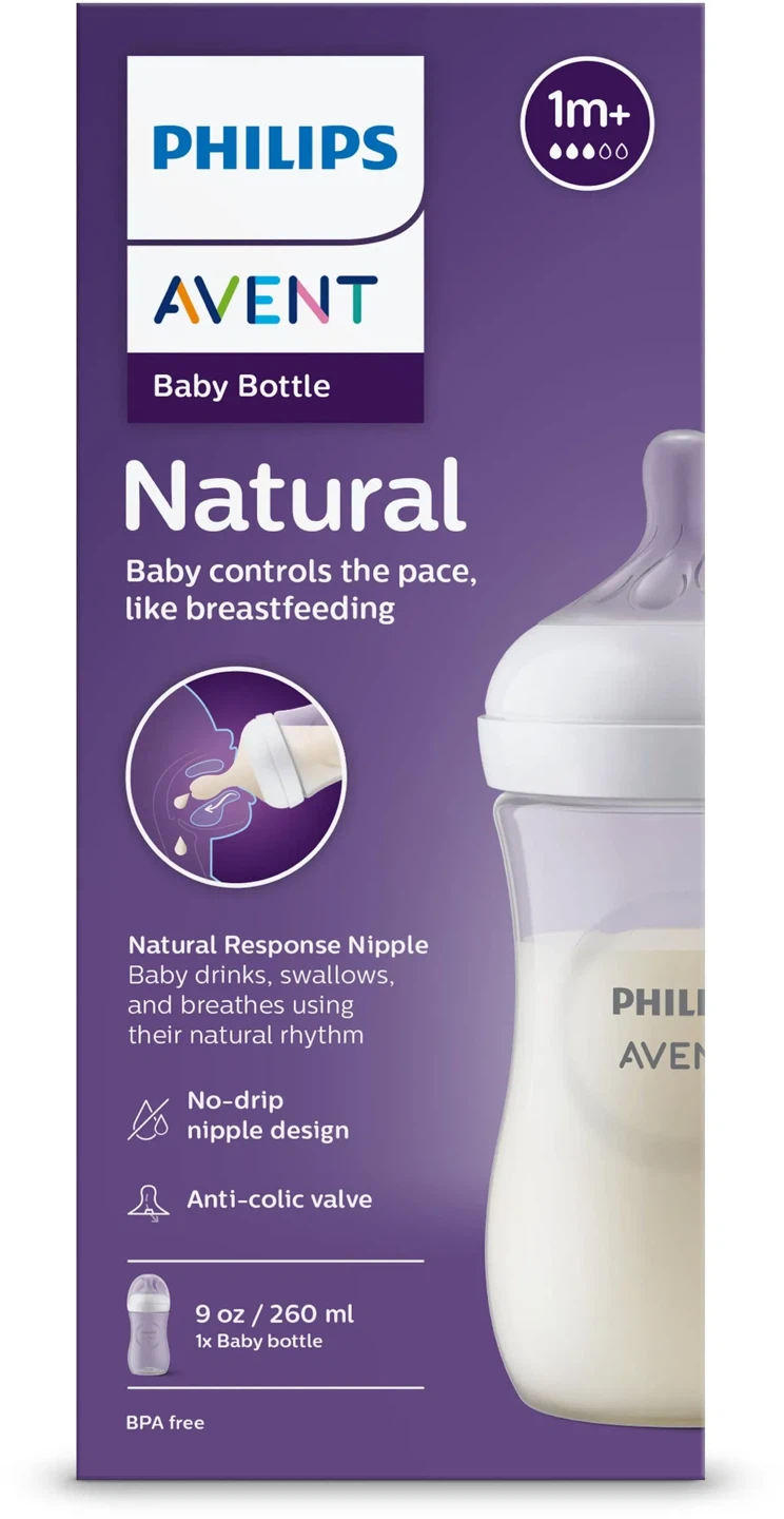 Philips Avent Natural Baby Bottles - 3 Pack