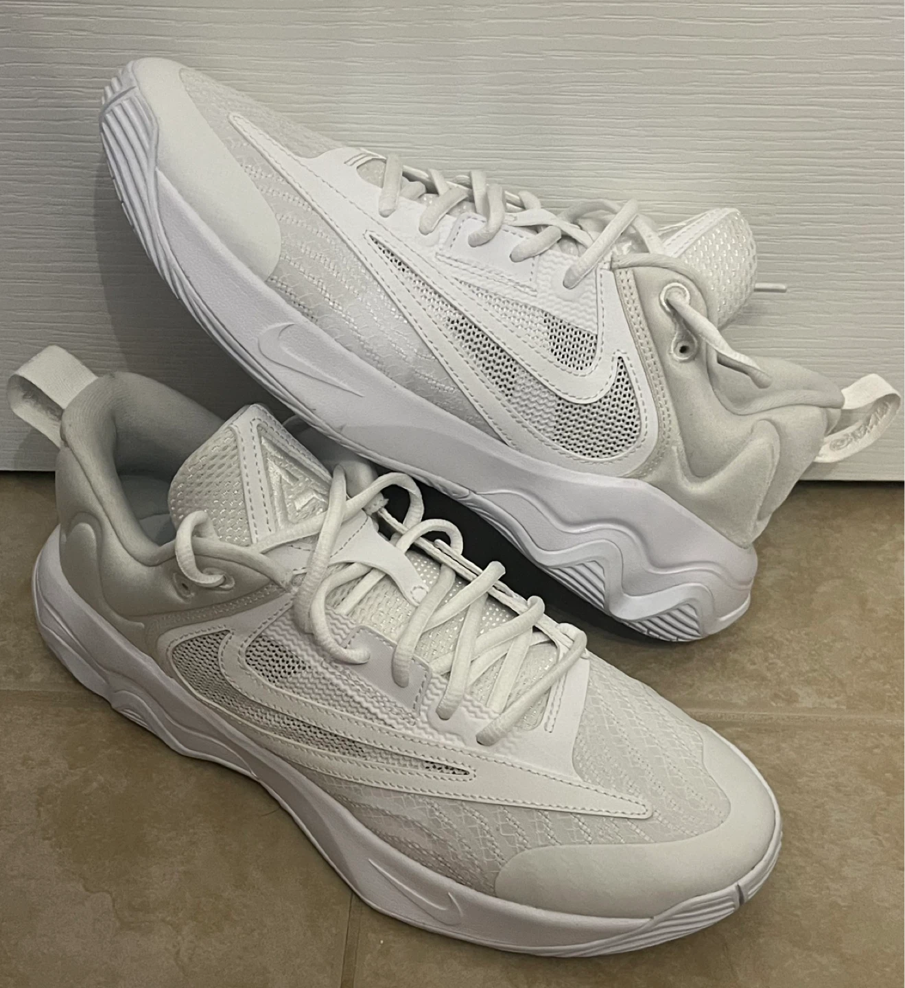 Nike Giannis Immortality 3 Triple White Basketball Shoes
