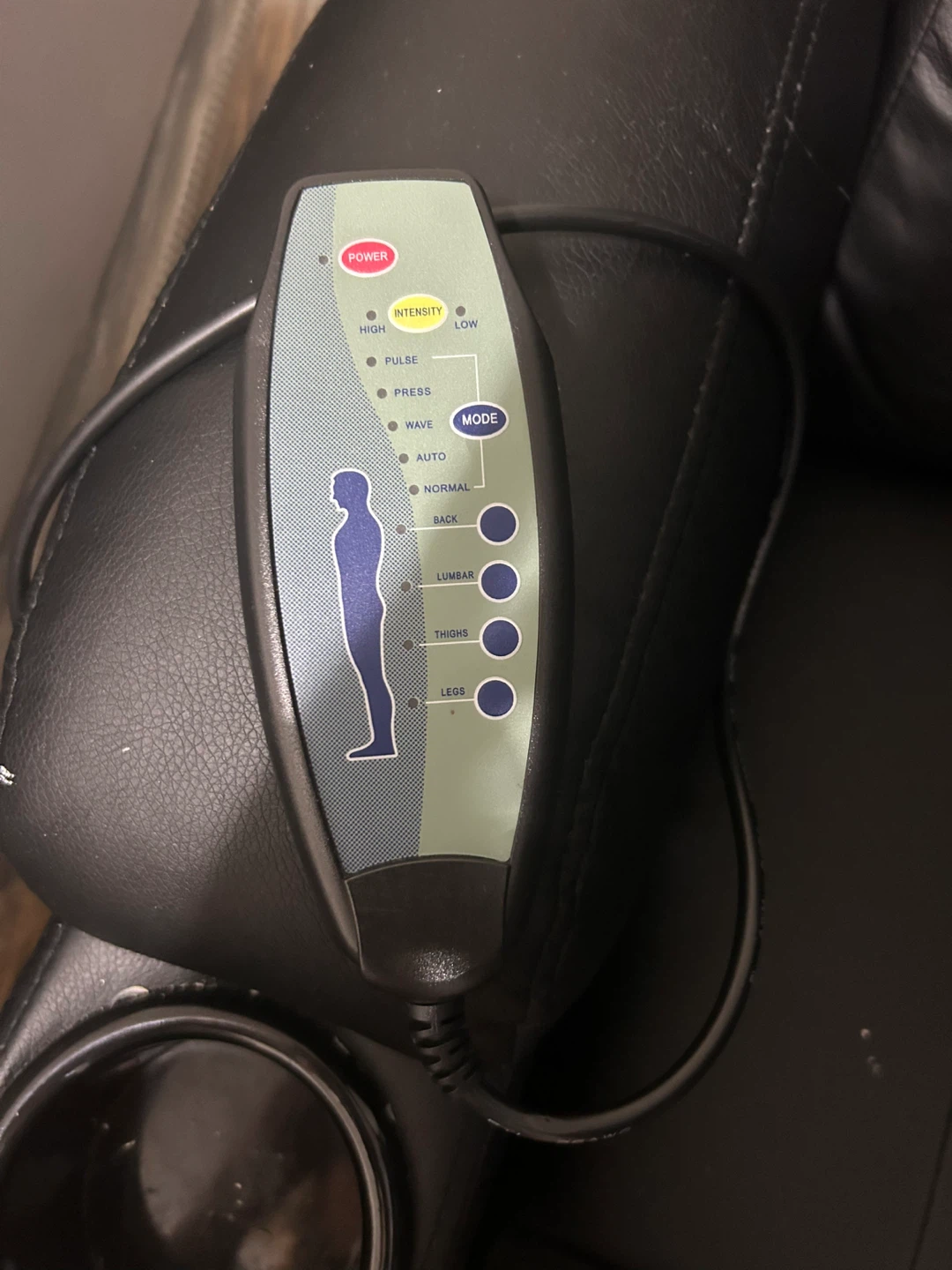 Black Recliner Chair with Massage Function