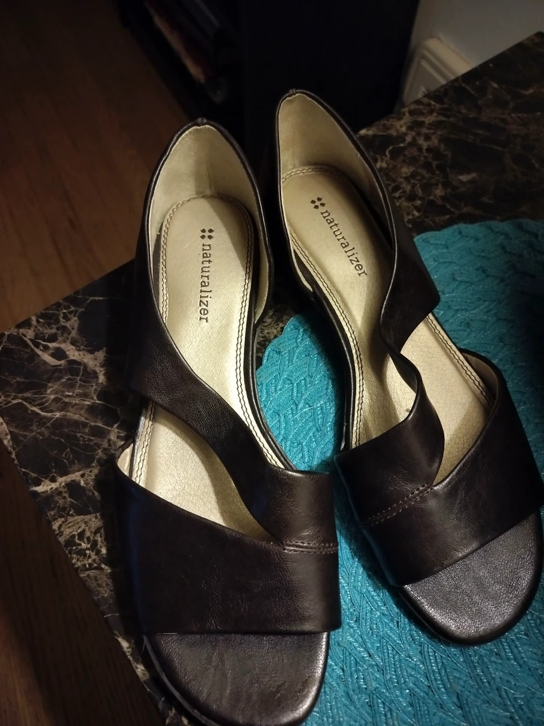 Naturalizer Women's Brown Wedge Sandals Size 7 - photo 2