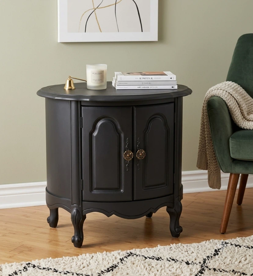 Refinished wooden Accent Cabinet with Doors - photo 2