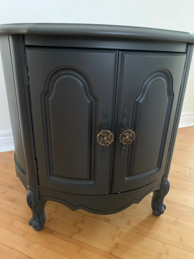 Refinished wooden Accent Cabinet with Doors - photo 3