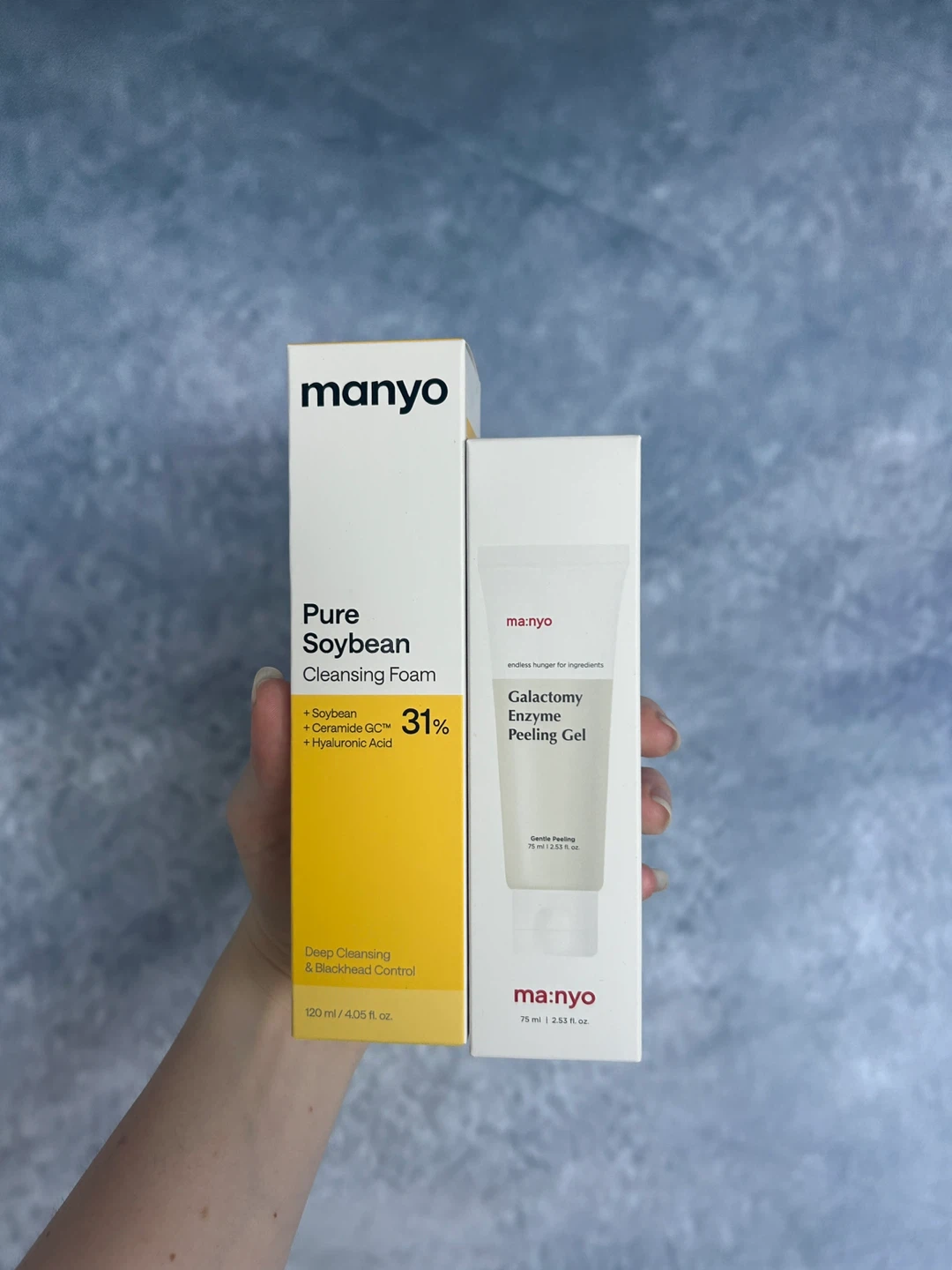 Manyo Pure Soybean Cleansing Foam & Galactomy Enzyme Peeling Gel