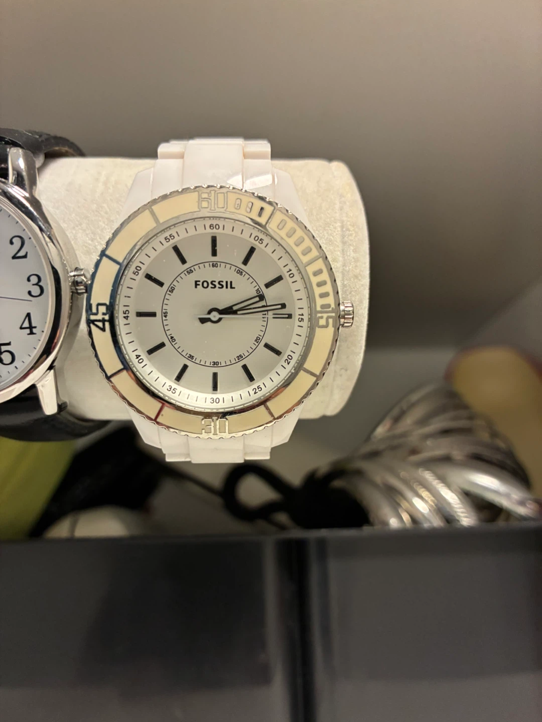 Fossil White Watch