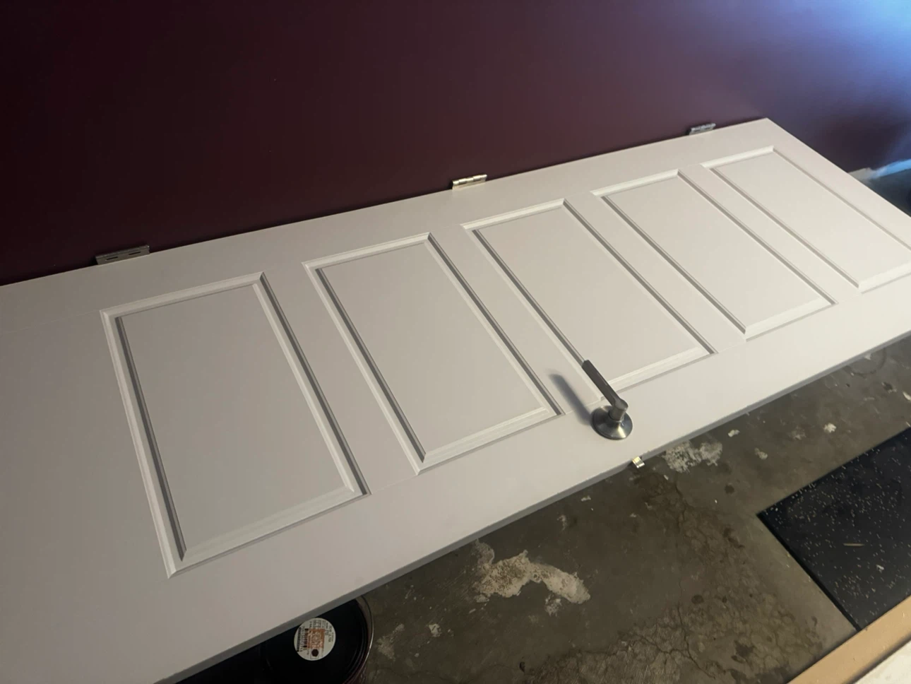 White 5-Panel Interior Door it’s paint oredy with hundle