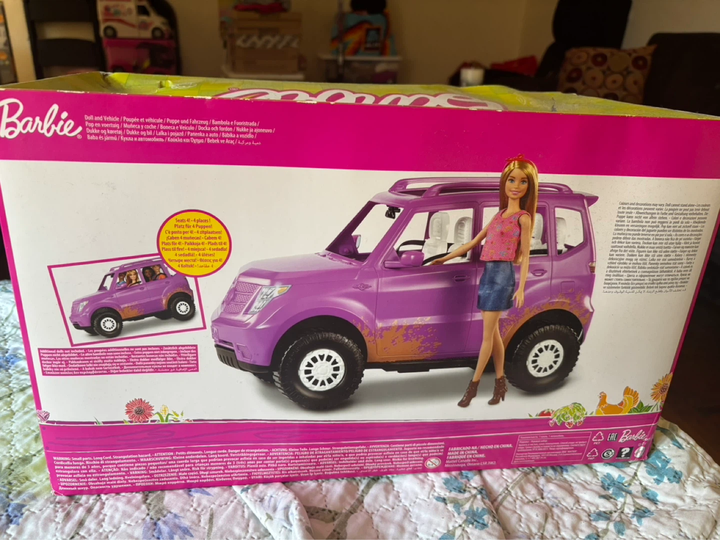 Barbie Sweet Orchard Farm Off-Road Vehicle Doll Playset