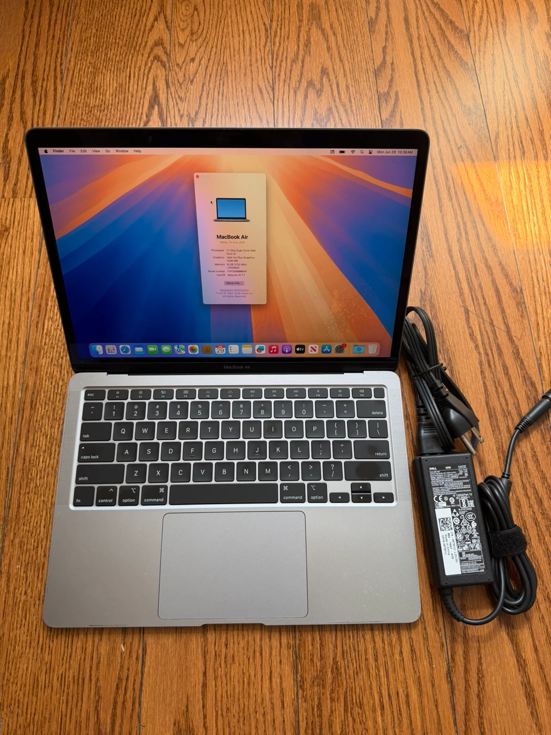 MacBook Air 13” 2020/8GB RAM/256GB SSD/Fully Functional