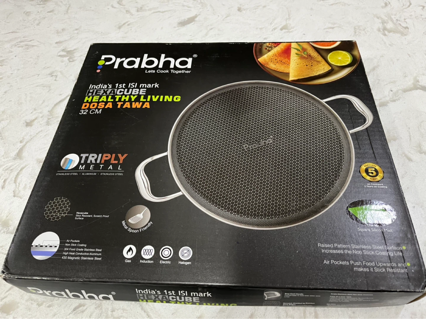 Prabha Hexacube Dosa Tawa 32 CM - photo 2