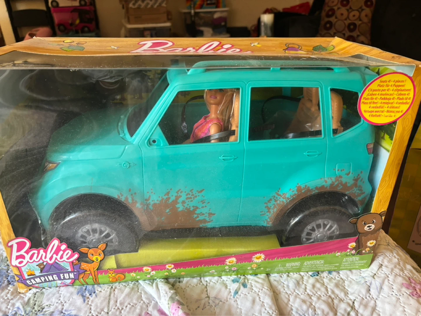 Barbie Camping Fun Doll and Vehicle Set