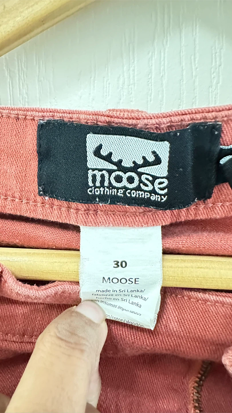 Moose Clothing Company Red Skinny Jeans - Size 30