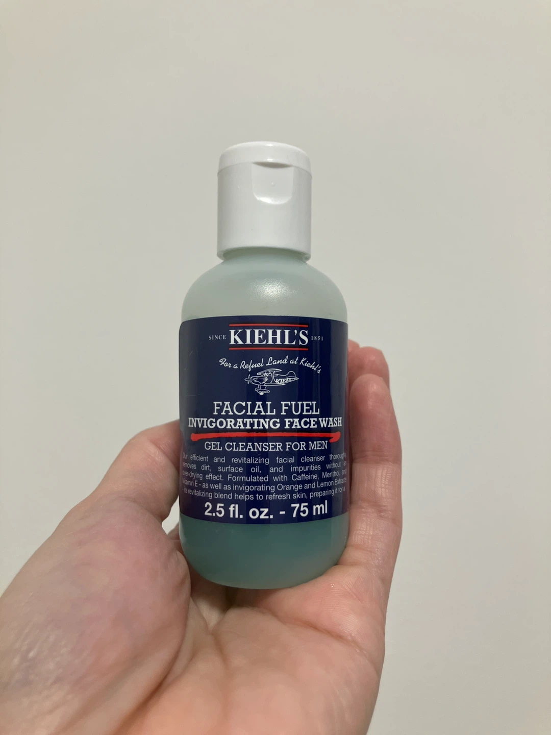 Kiehl's Facial Fuel Gel Cleanser for Men - 75ml