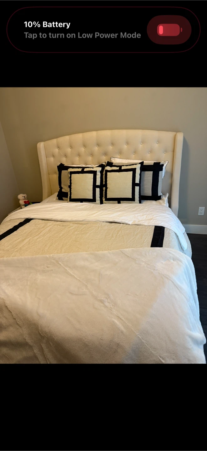 Bed Queen (beige) with storage