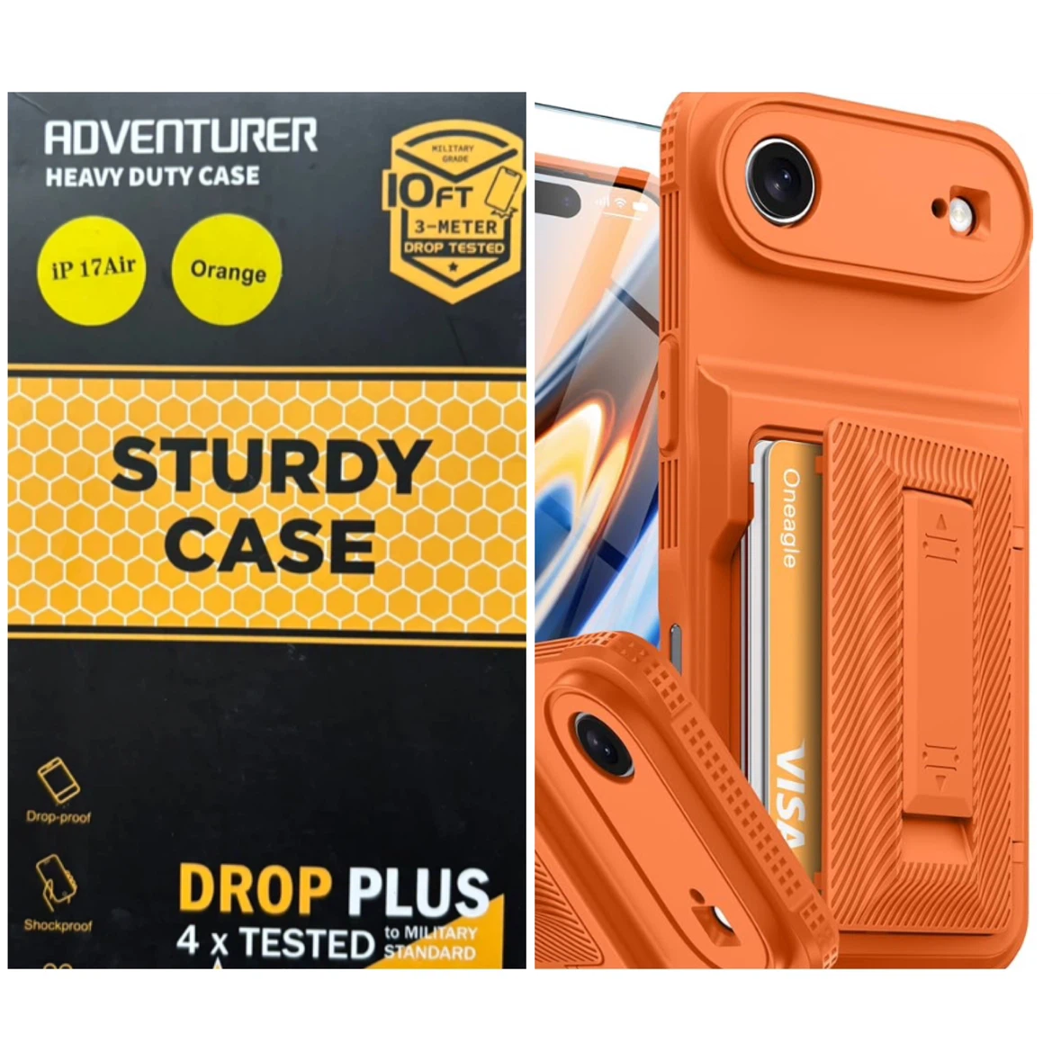 Oneagle - Adventurer Heavy Duty Case - *iPhone 17 Air/Orange*