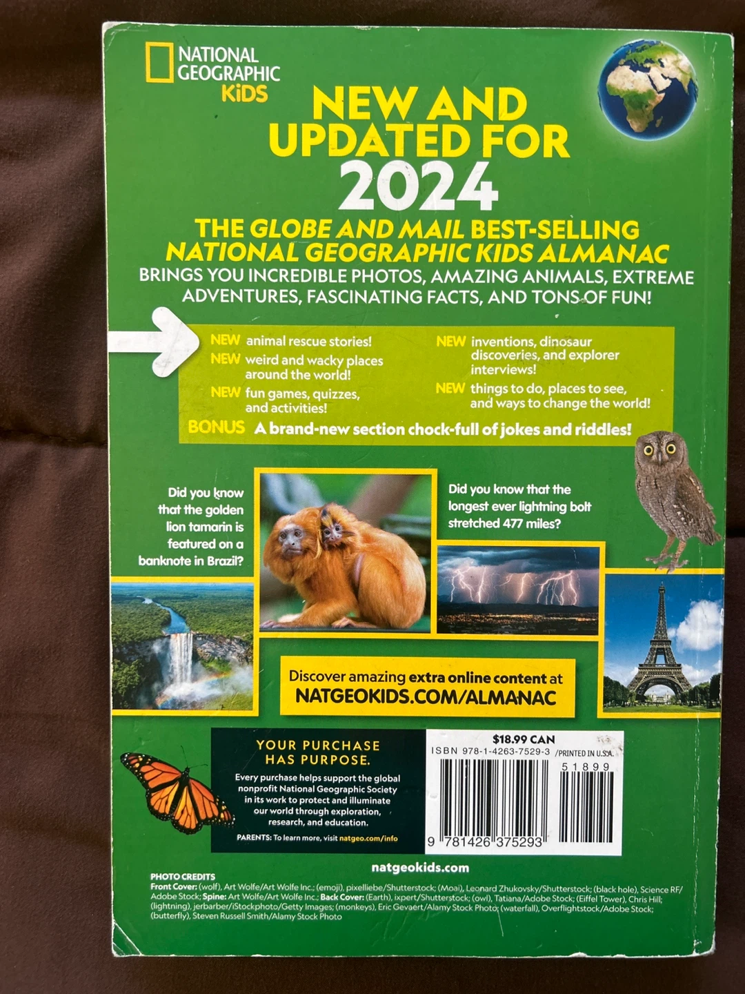 National Geographic Kids Almanac 2024 – Used - photo 2