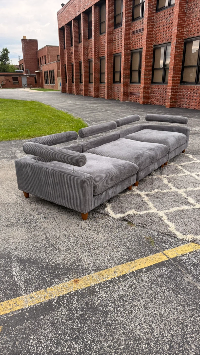 Gray Sofa Couch (Extra Wide)