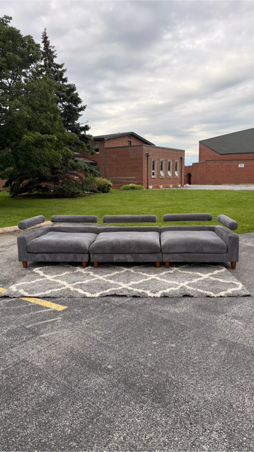 Gray Sofa Couch (Extra Wide) - photo 5