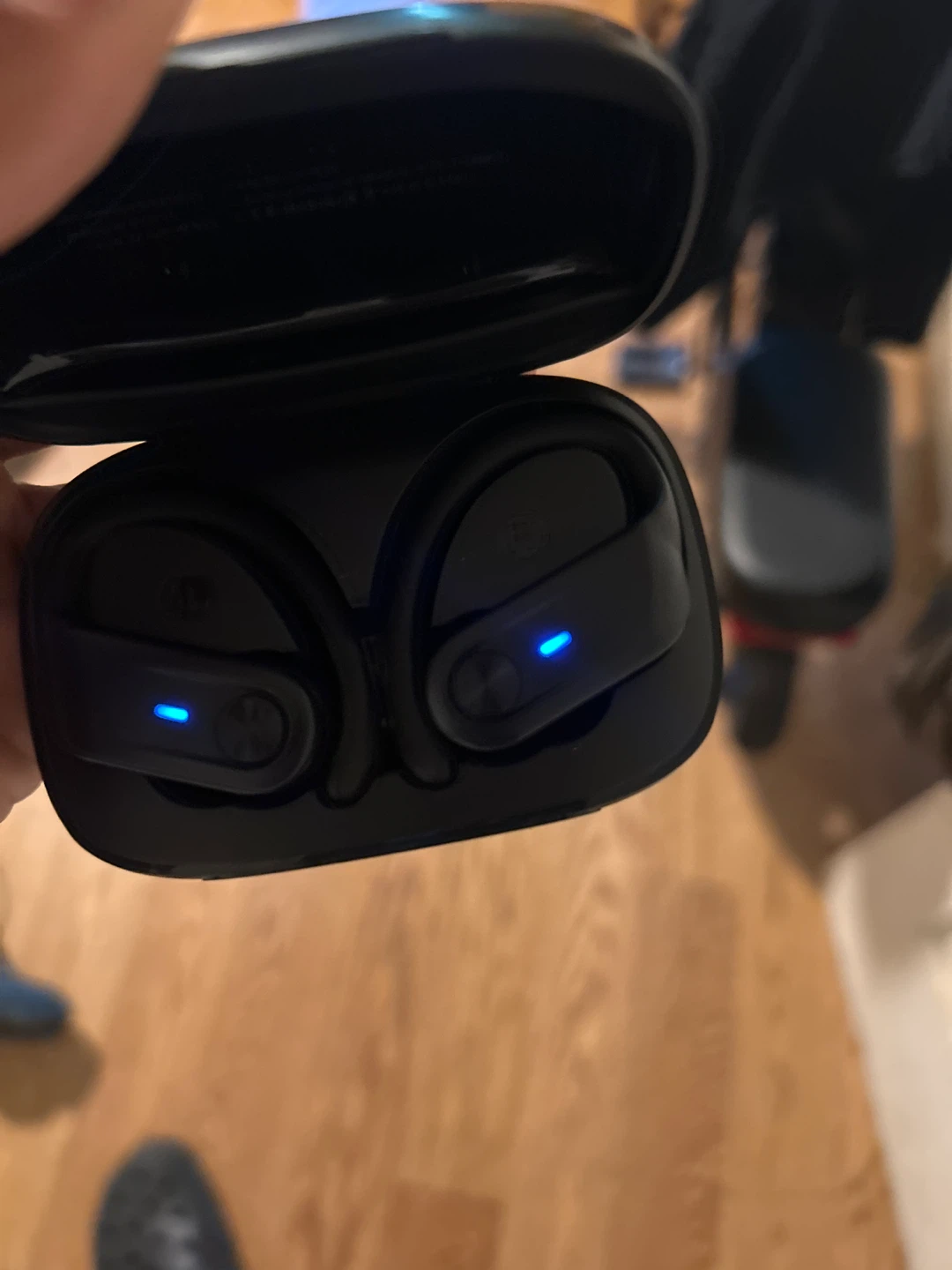 Black Wireless Earbuds with Charging Case