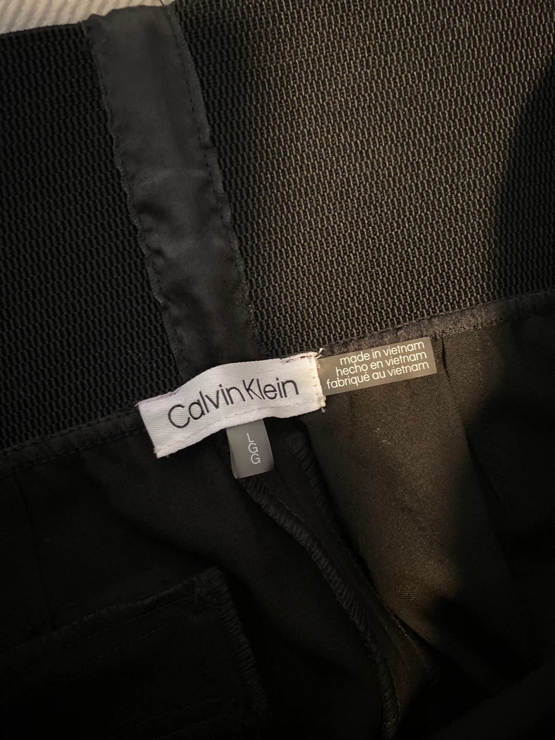 Calvin Klein Black Wide Leg Pants Size Large - photo 2