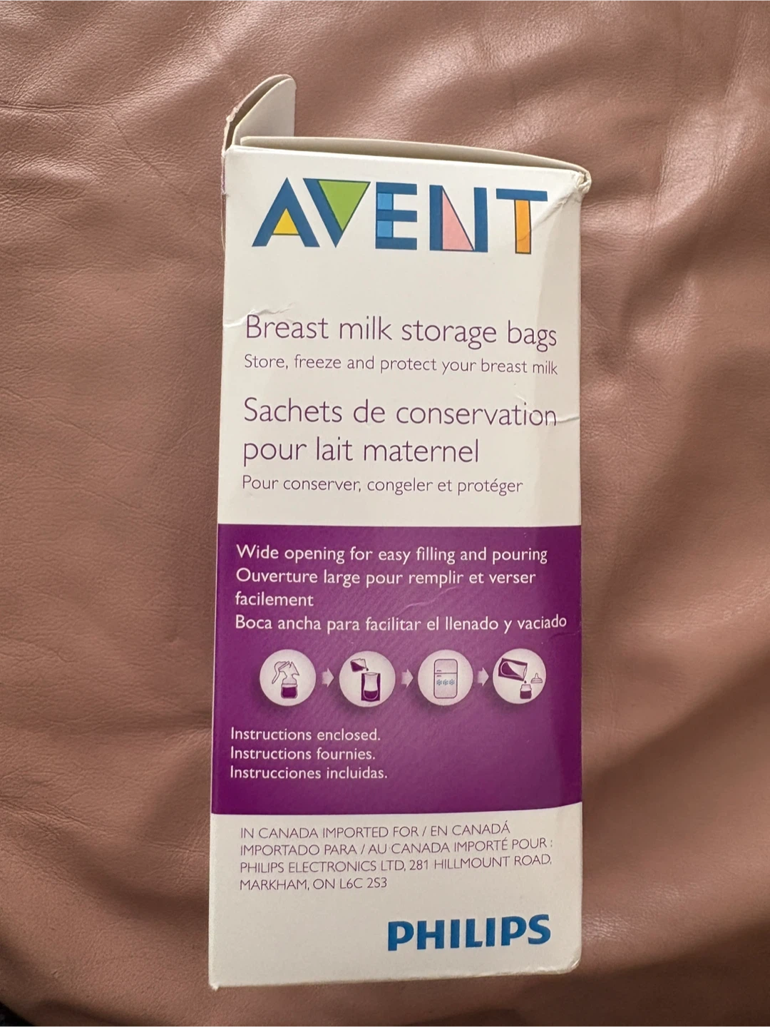 Phillips Avent Breast Milk Storage Bags (open box) - photo 3