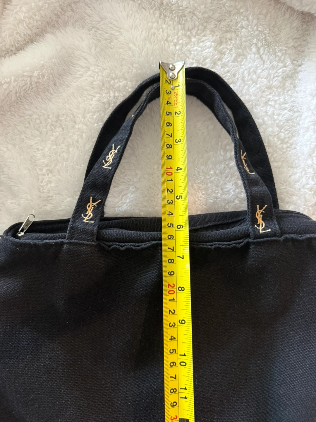 YSL Black Canvas Bag - photo 4
