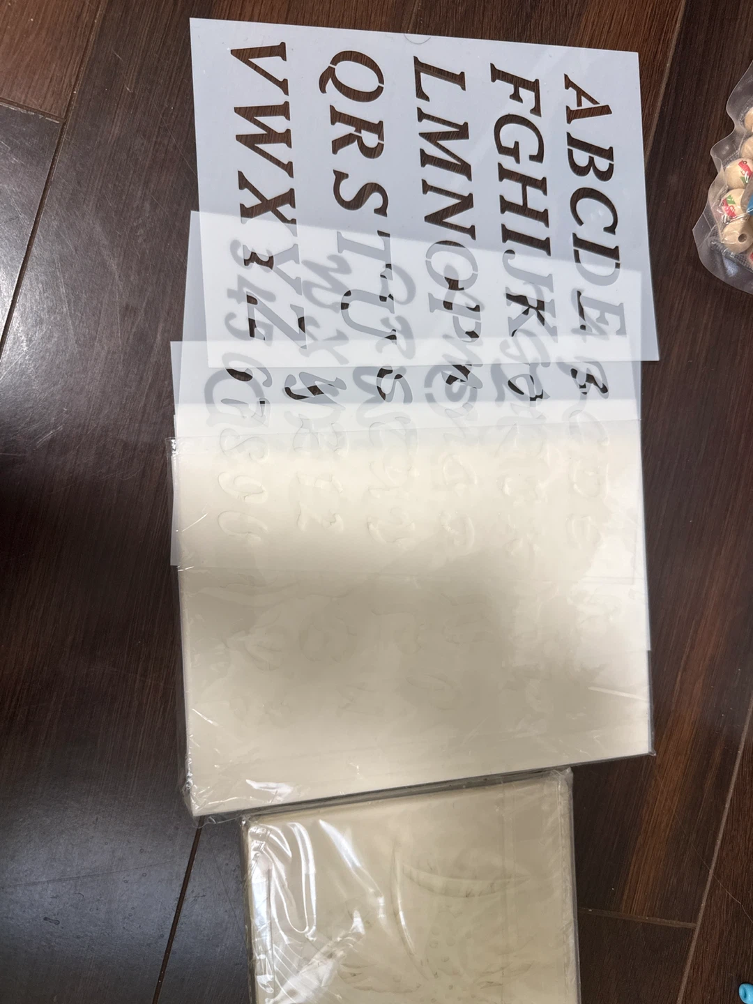 Alphabet and Flowers Stencils