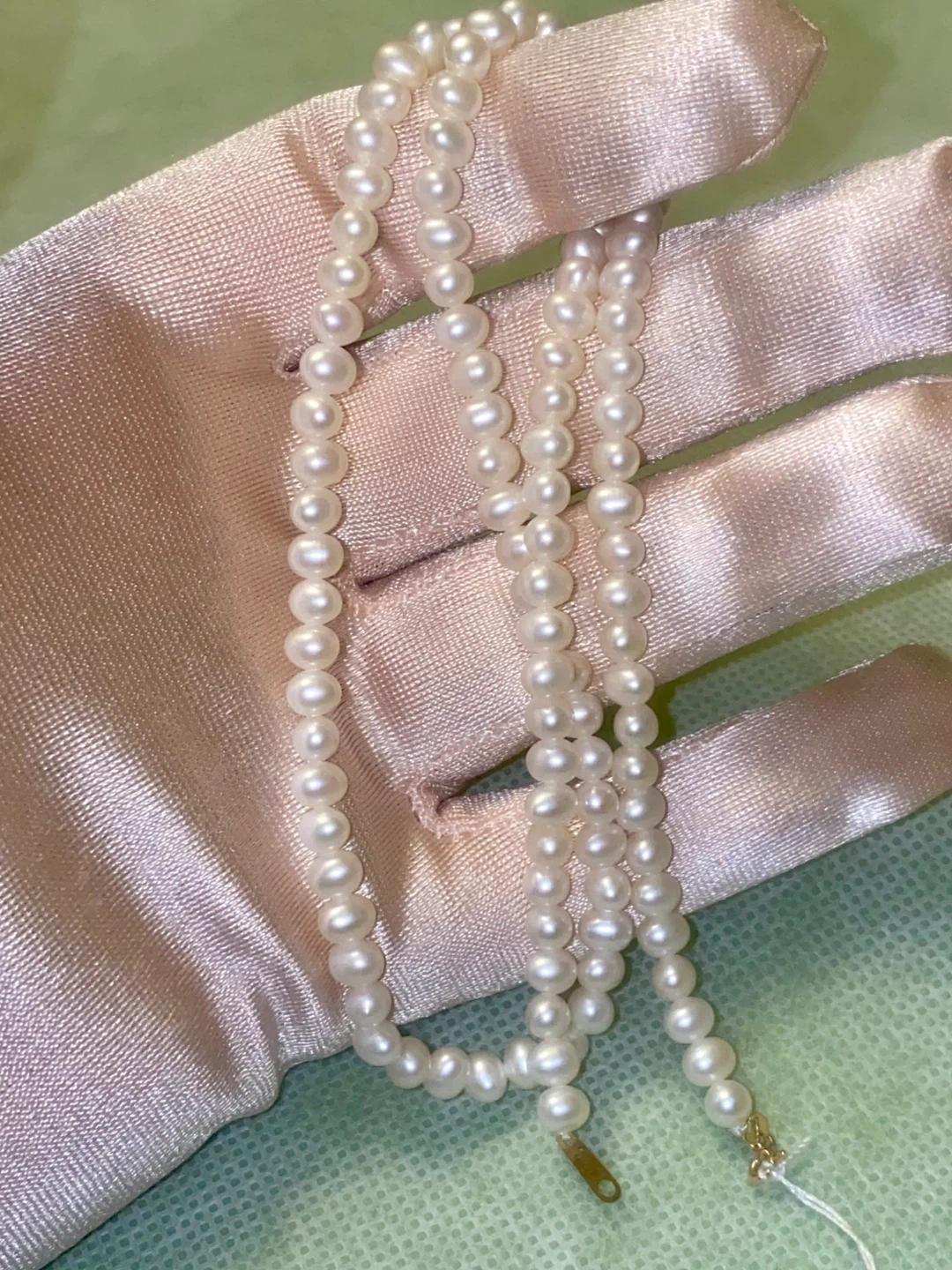 18K Gold & Baby pearls necklace - photo 2