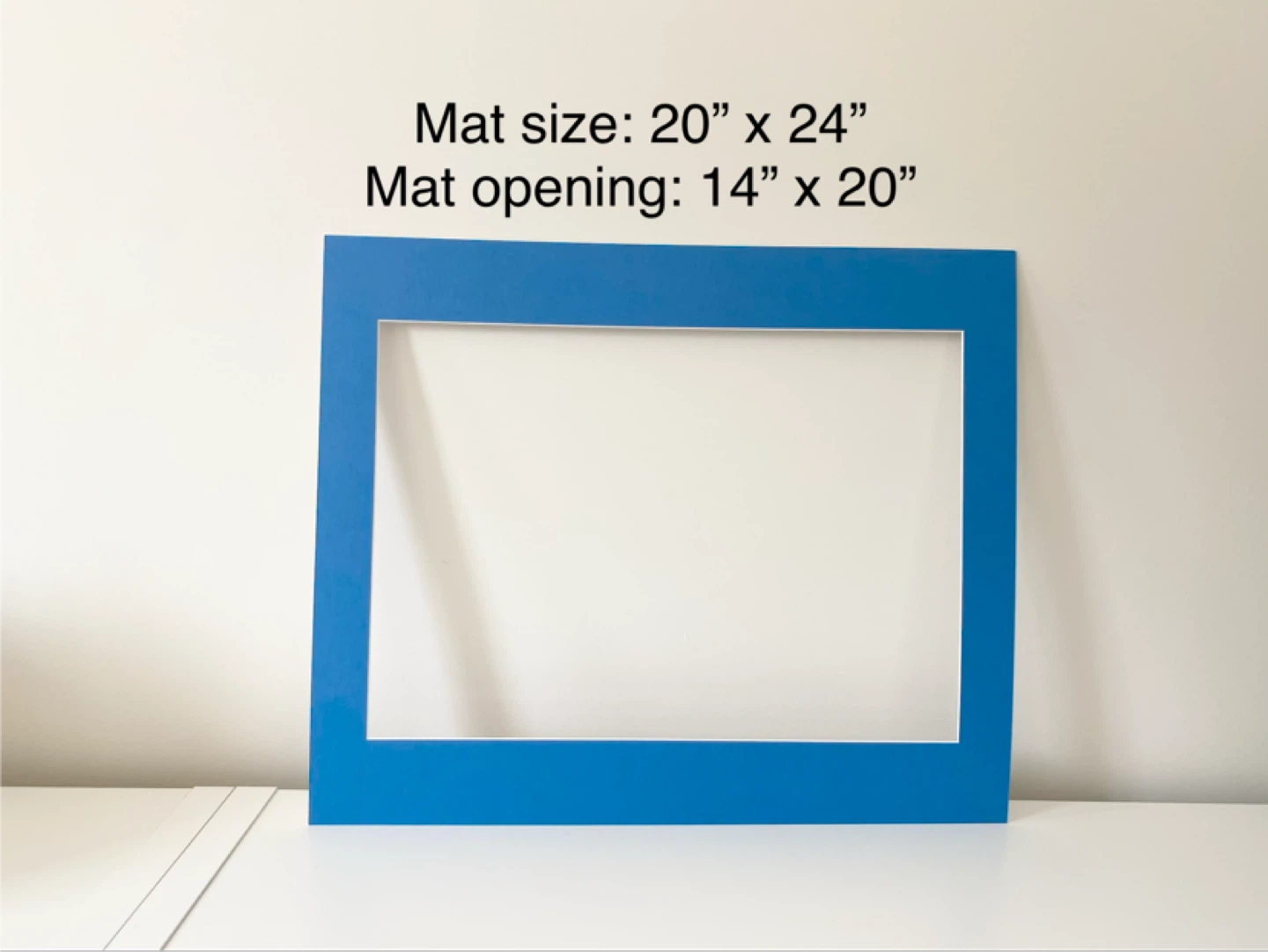BRAND NEW Blue Picture Frame Mat 20" x 24"