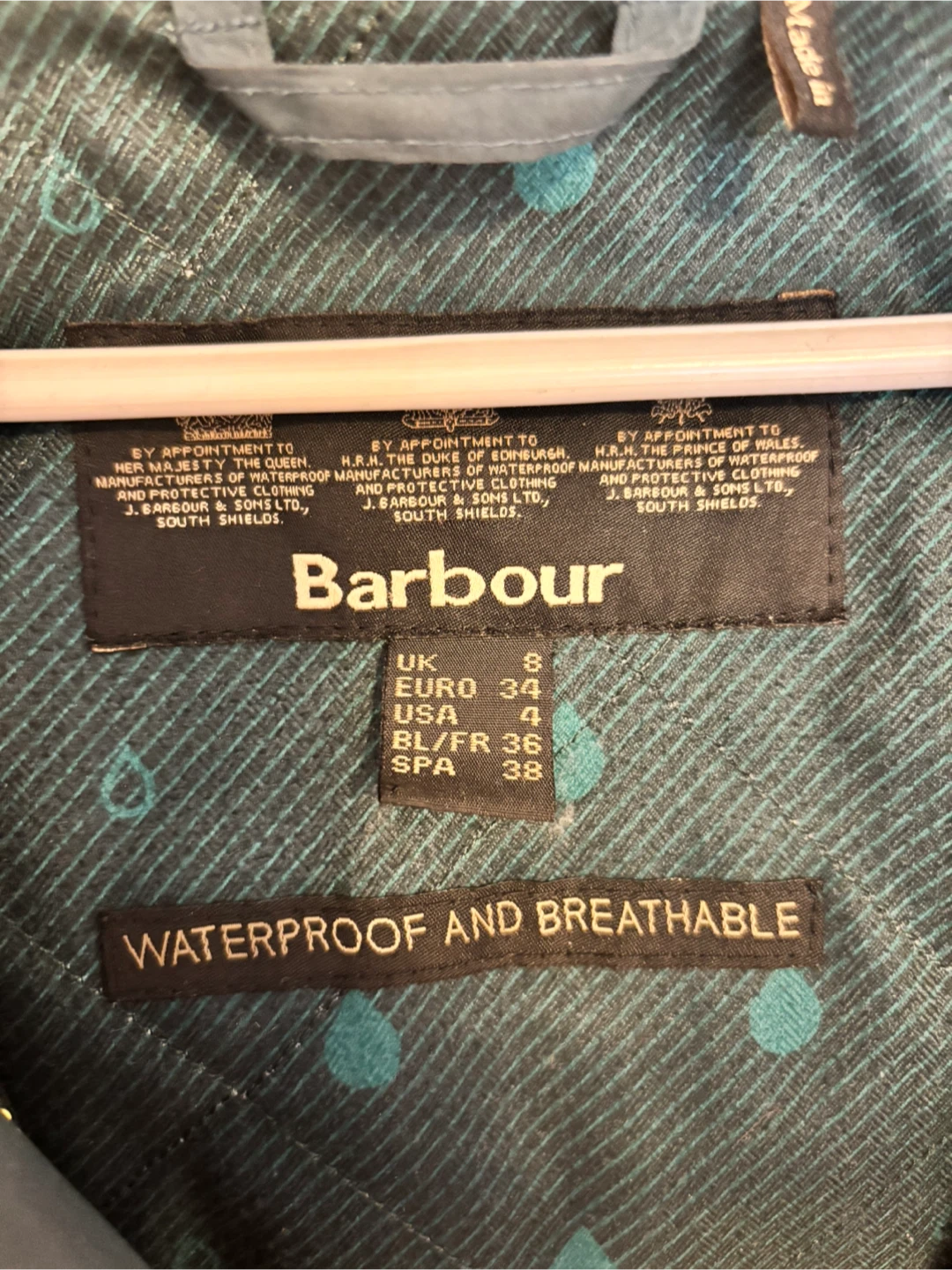 Barbour waterproof coat - photo 3