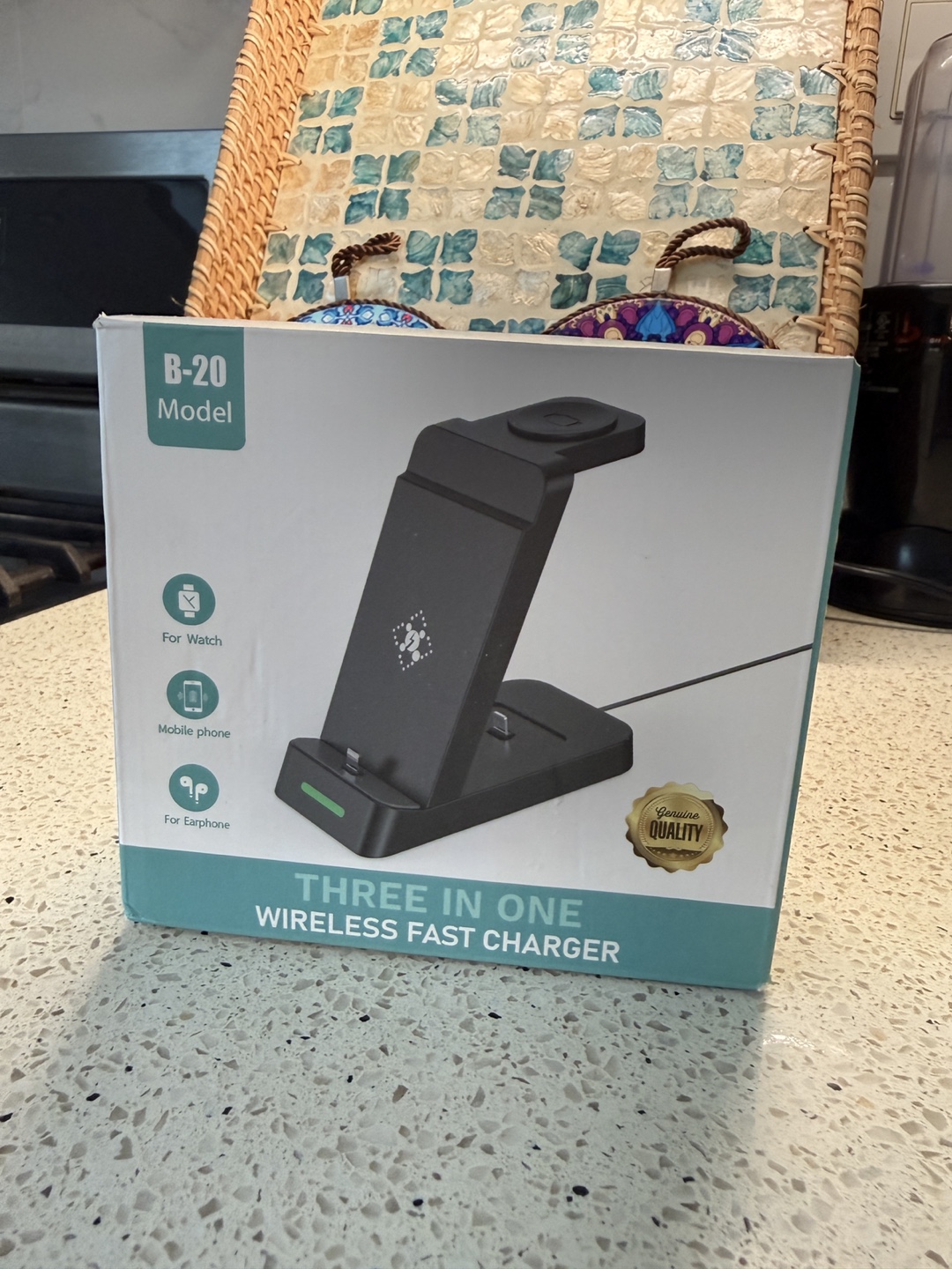 3 in 1  Wireless Fast Charger for Phone, Watch, Earbuds