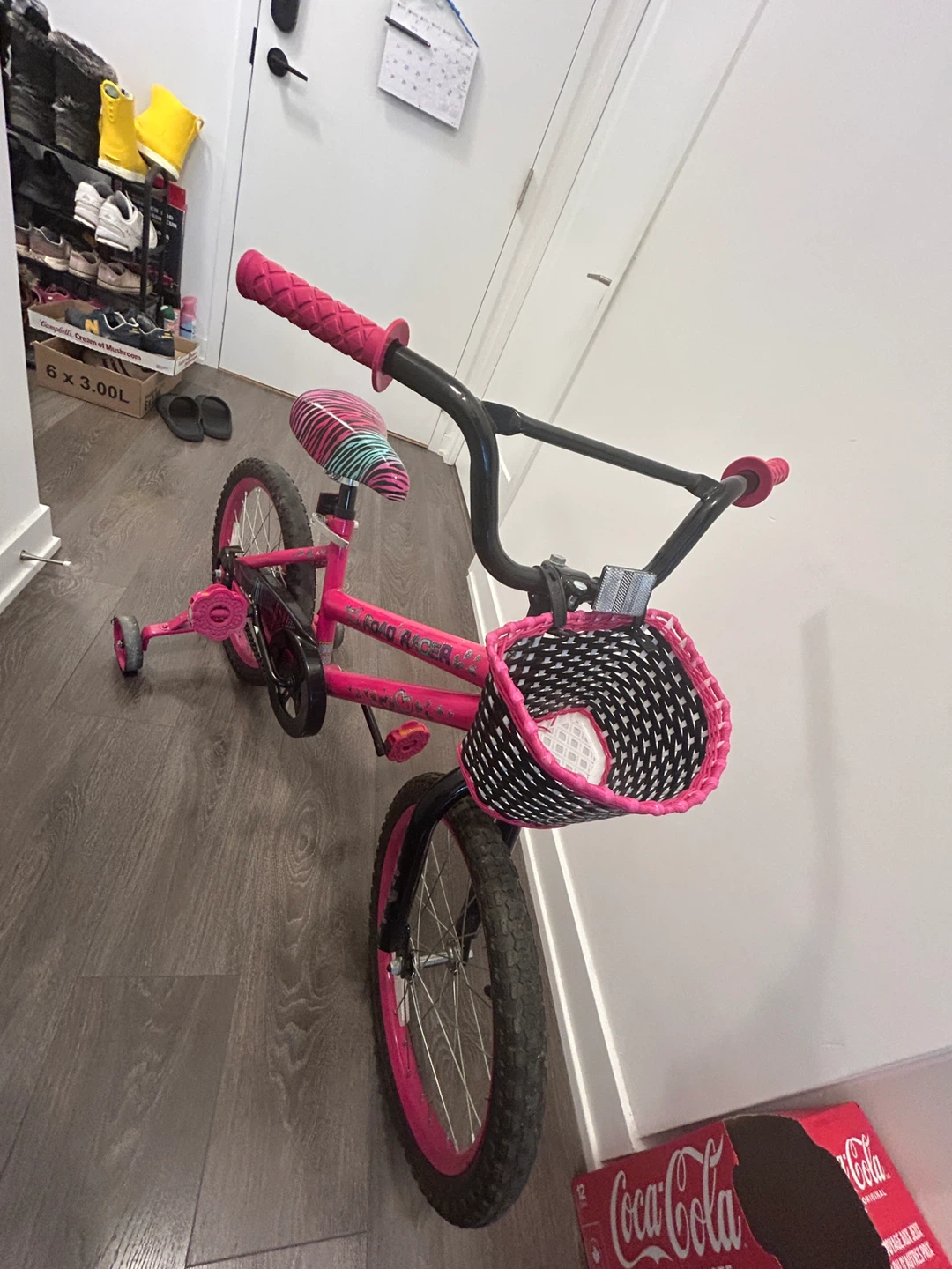 Hot Wheels Pink BMX Bike with Basket - photo 2