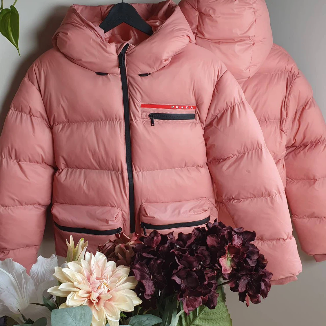 Prada Linea Rossa Pink Puffer Jacket Size L - photo 2