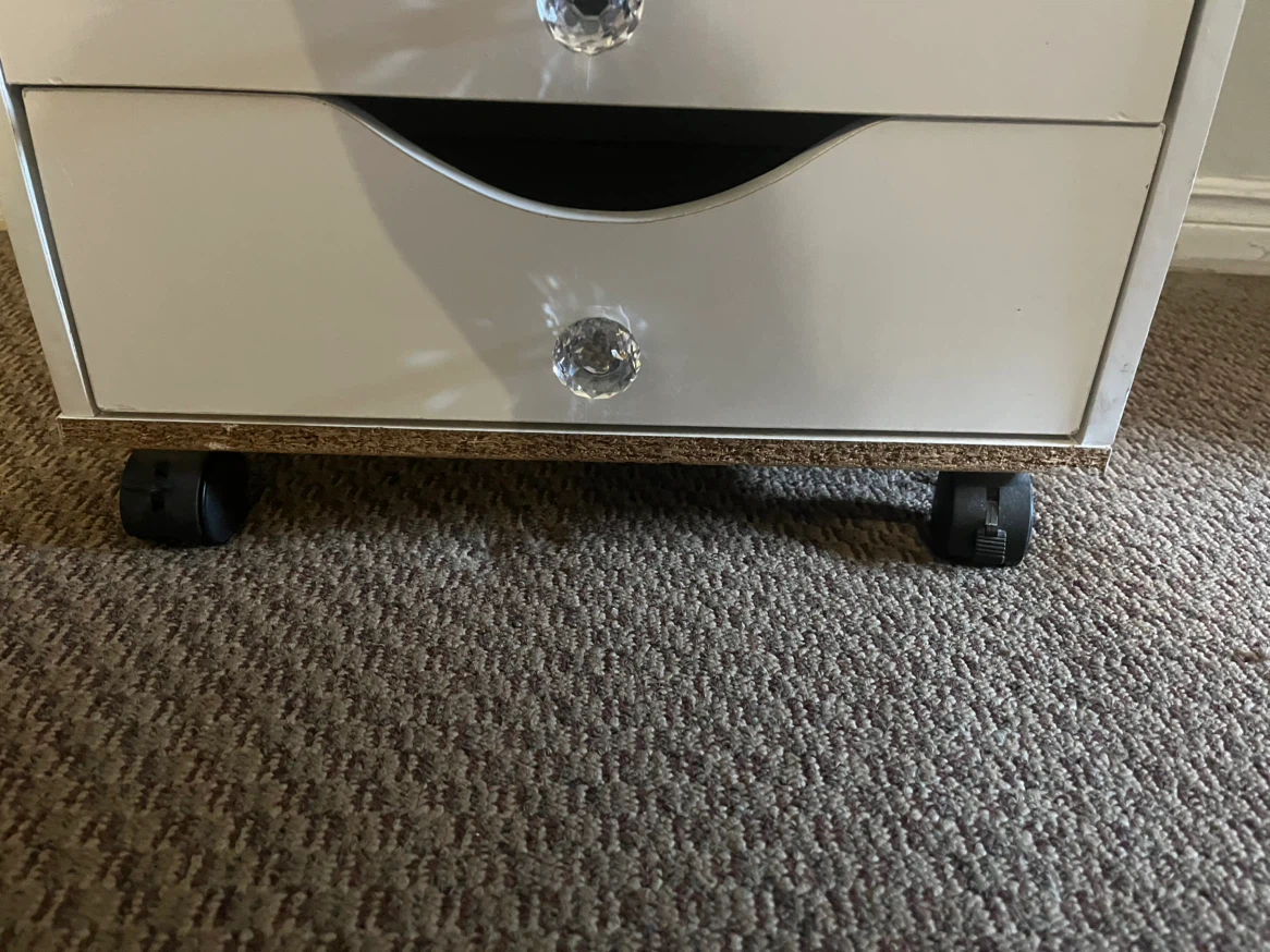 White 5-Drawer Rolling Storage Unit - photo 5