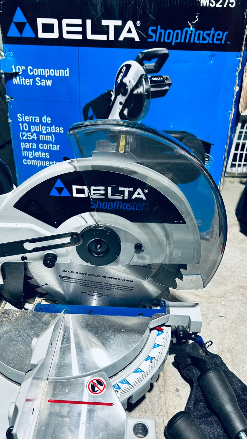 Delta ShopMaster MS275 10” Compound Miter Saw with Original Box - photo 4