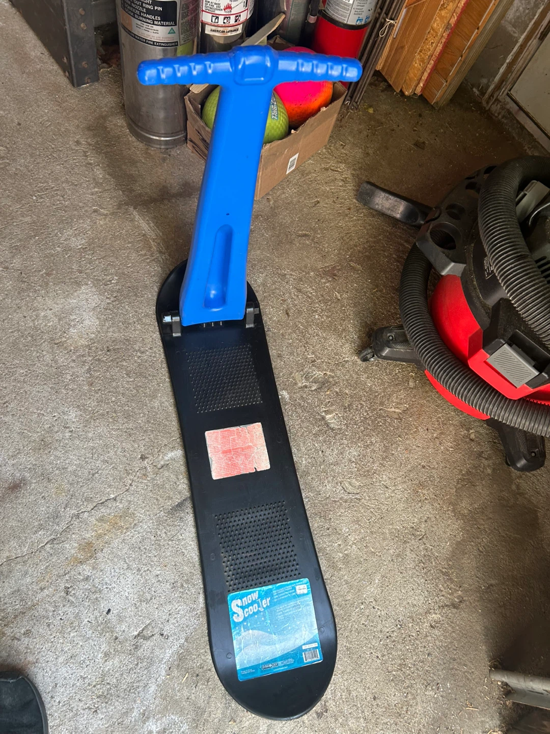 Blue Snow Scooter
