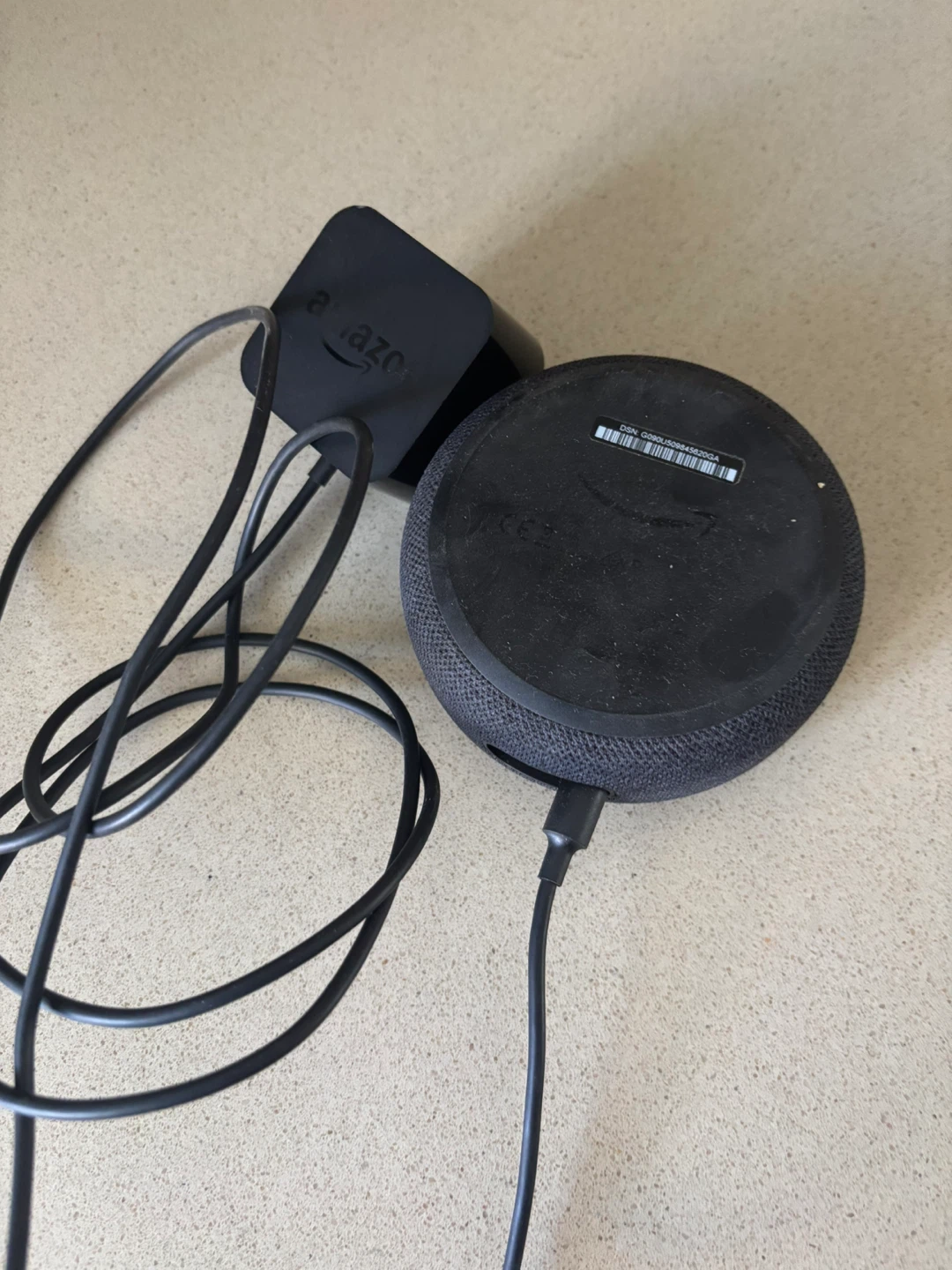 Amazon Echo Dot (3rd Gen) Smart Speaker with Power Adapter