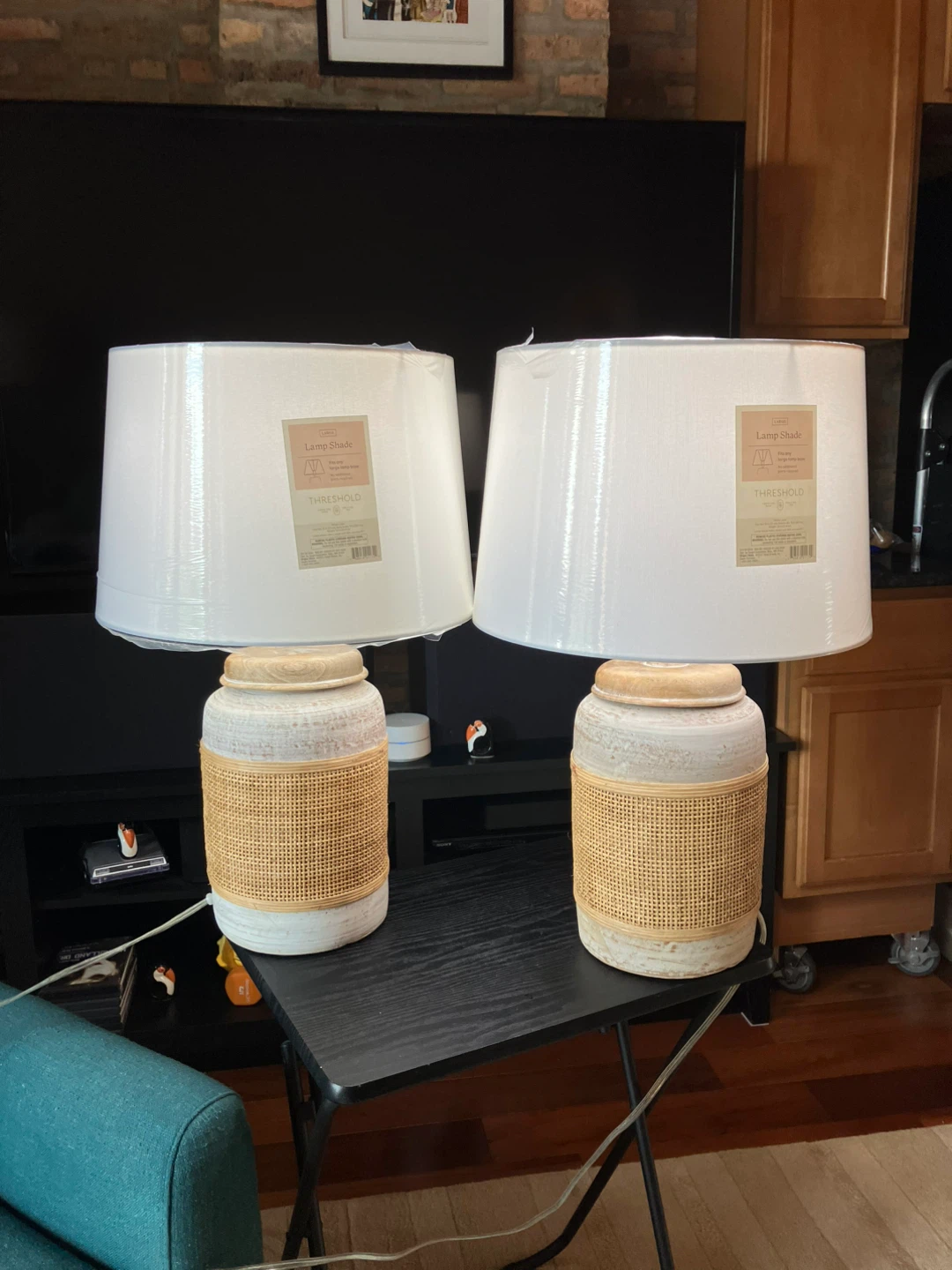 Beachy/ Farmhouse Table Lamps - Set of 2