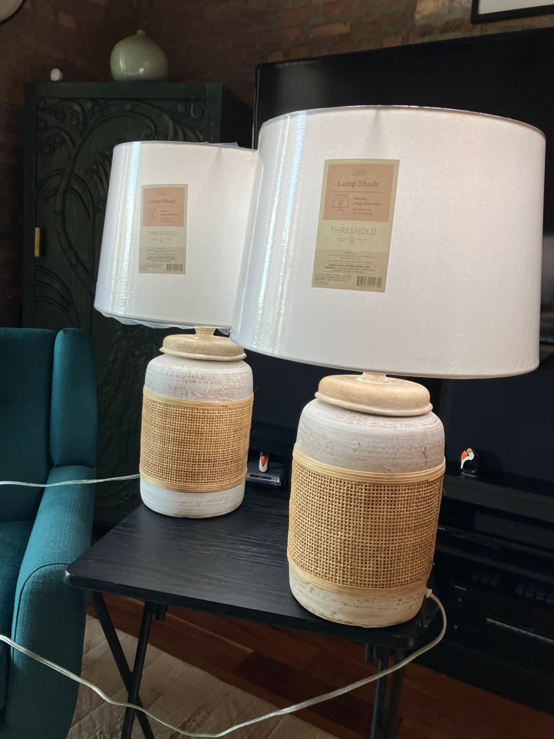 Beachy/ Farmhouse Table Lamps - Set of 2 - photo 2