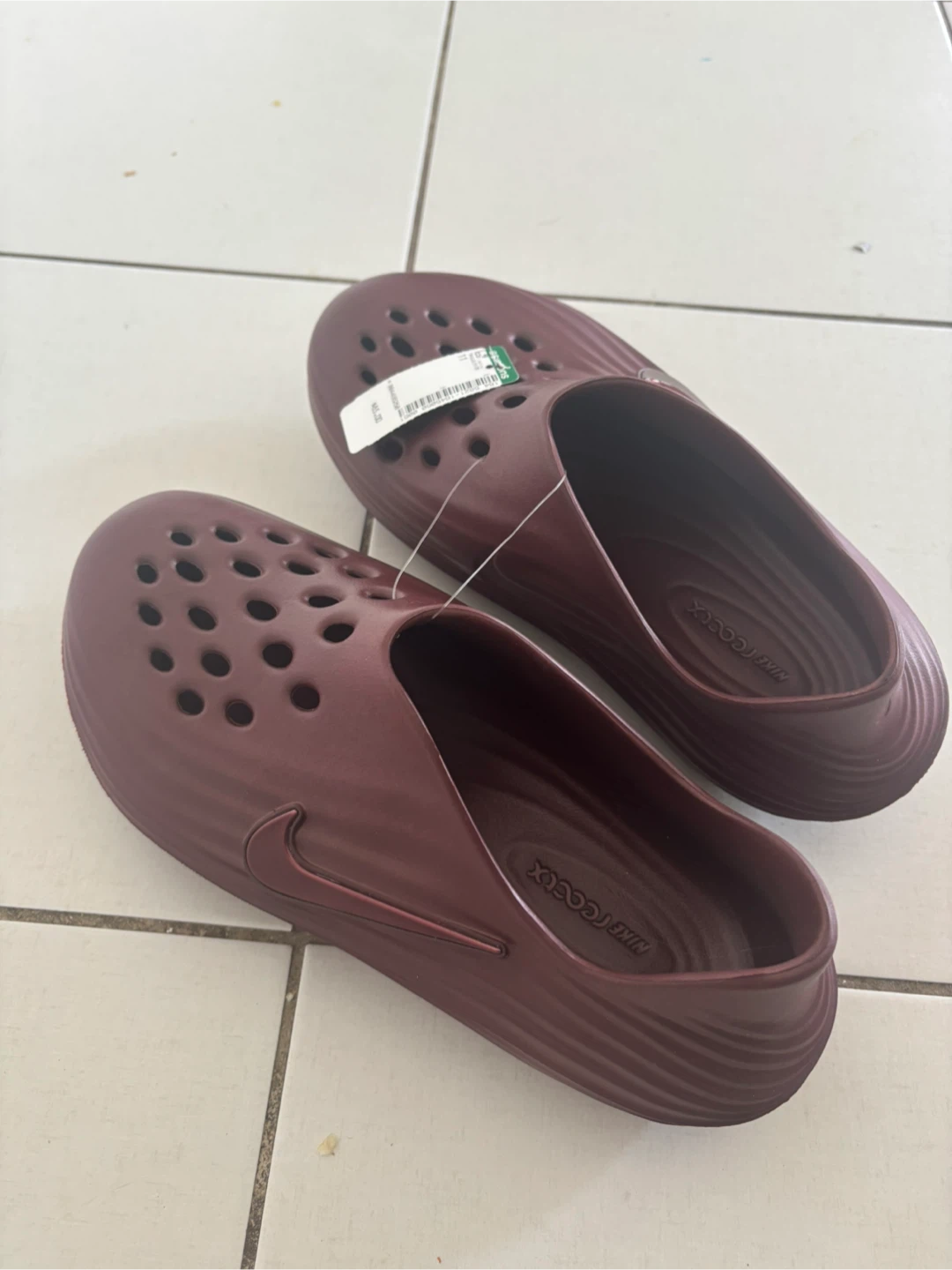 Nike ECCLX Clogs Size 11 Burgundy - photo 2