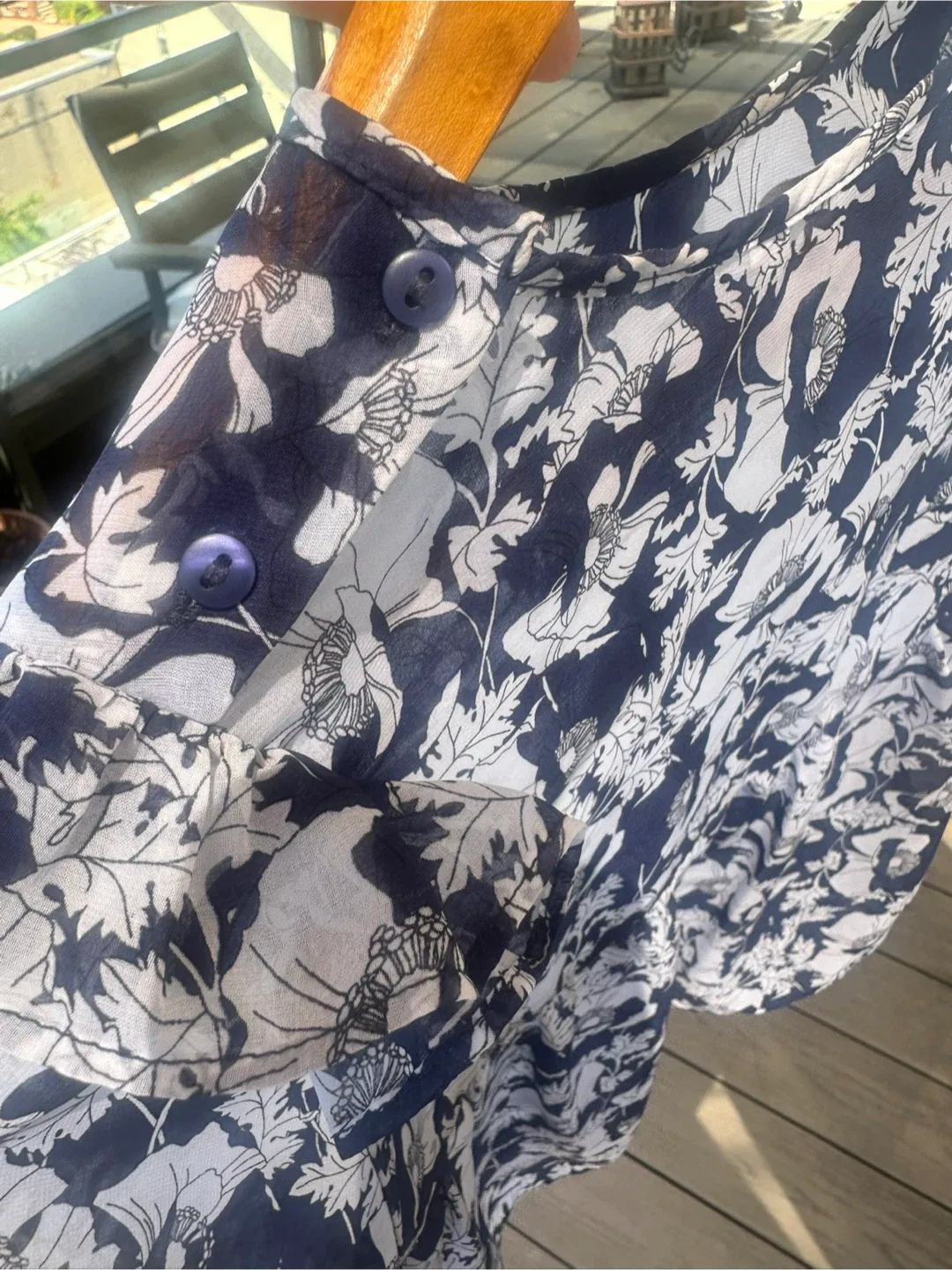 Zara woman flowy, sheer, long sleeve blouse with details - photo 5