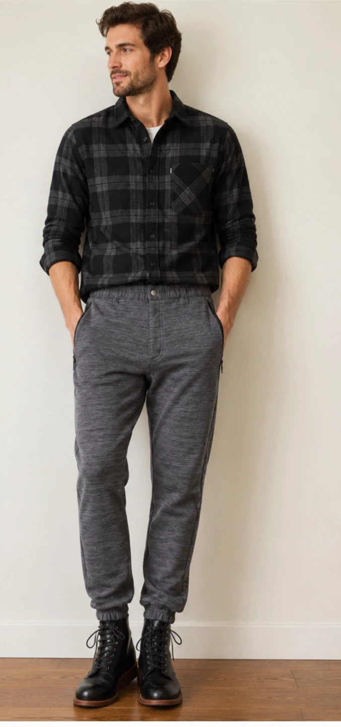 Roots grey Knit Joggers