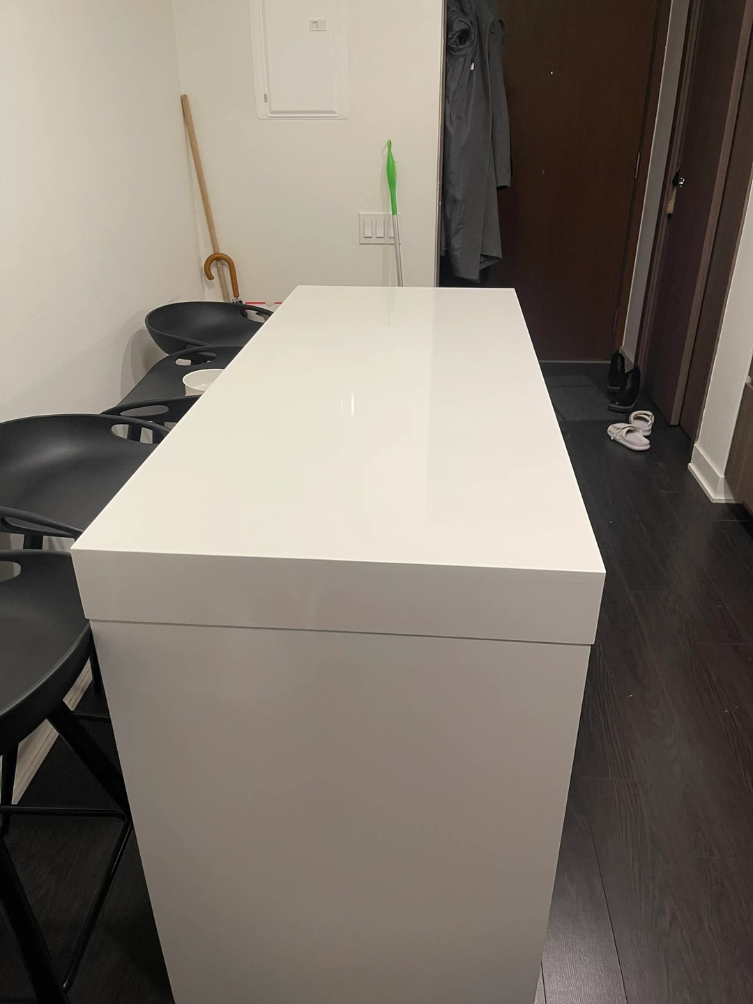 Modern White Counter Height Dinning Table - photo 3