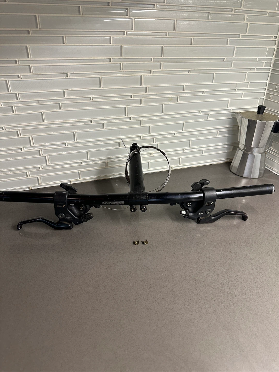 VINTAGE 90s ROCKY MOUNTAIN BIKE PARTS MTB STEM SHIFTER HANDLEBAR - photo 2