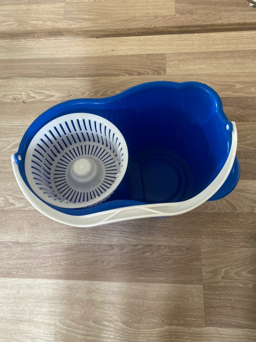 Blue Spin Mop Bucket with Foot Pedal