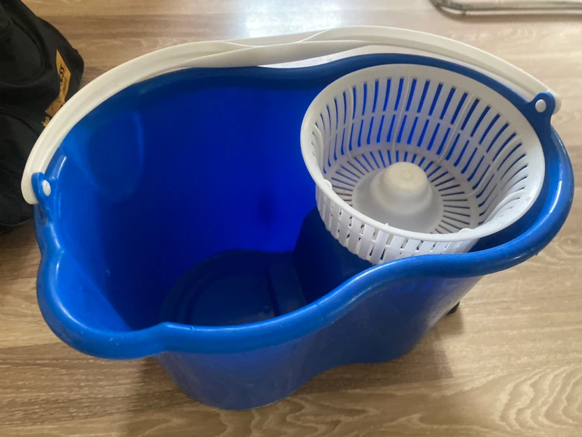 Blue Spin Mop Bucket with Foot Pedal - photo 3