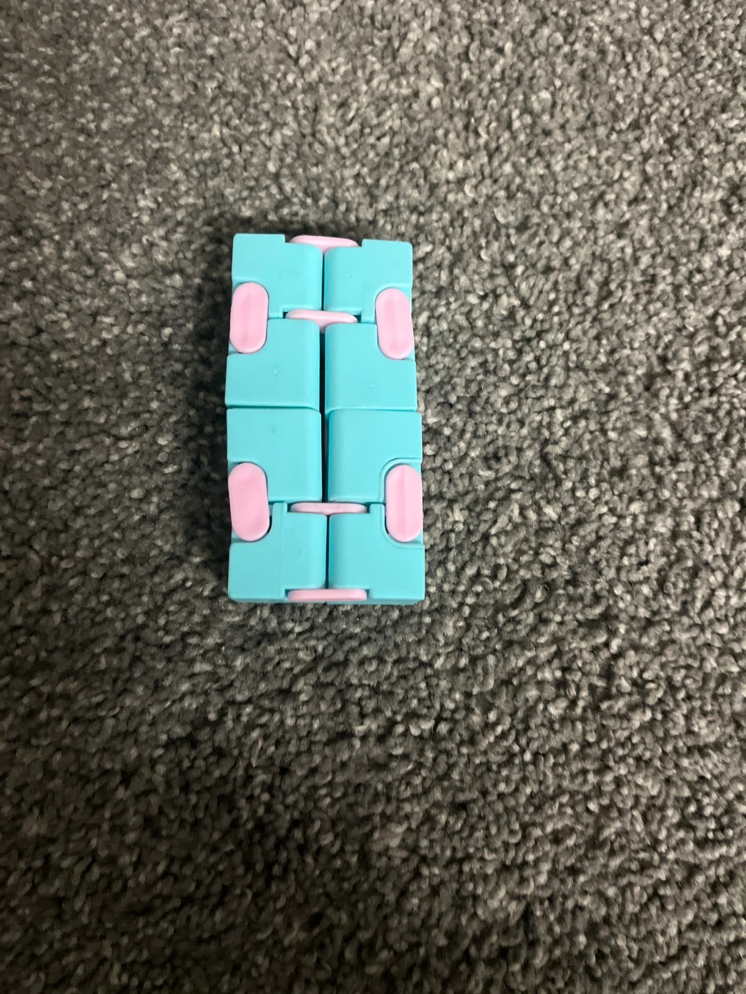 Teal and Pink Infinity Cube Fidget Toy