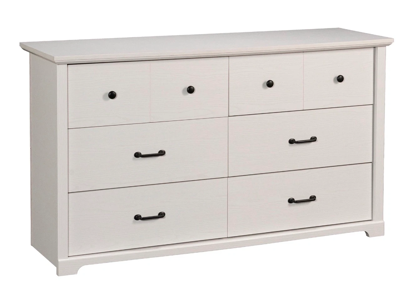 Mainstays Harrington 6 Drawer Dresser, White Wood Finish - photo 2