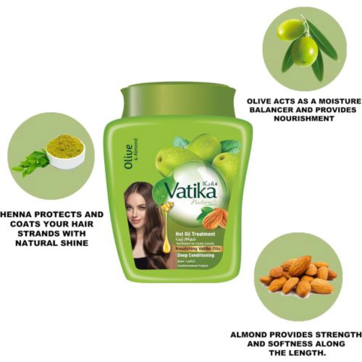 Vatika Naturals Virgin Olive Deep Conditioning Hair Mask - photo 2