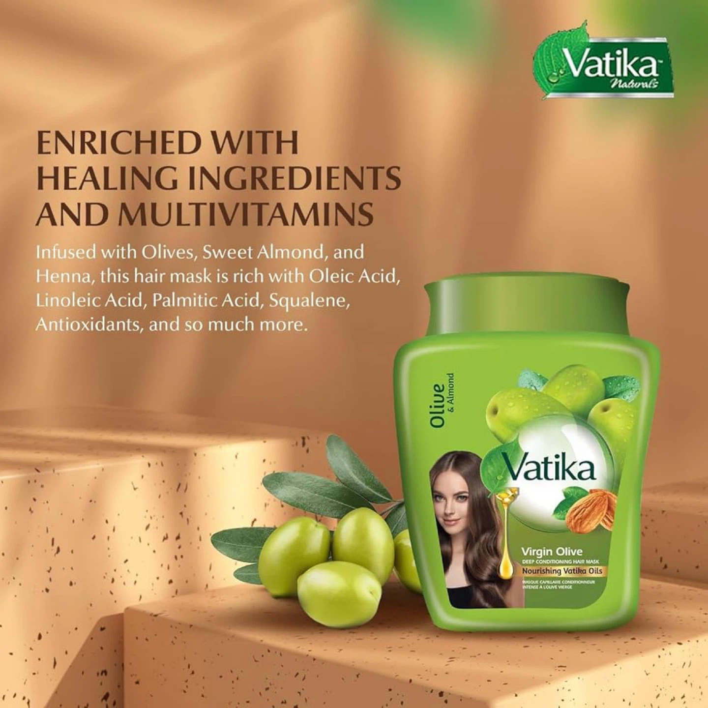 Vatika Naturals Virgin Olive Deep Conditioning Hair Mask - photo 3